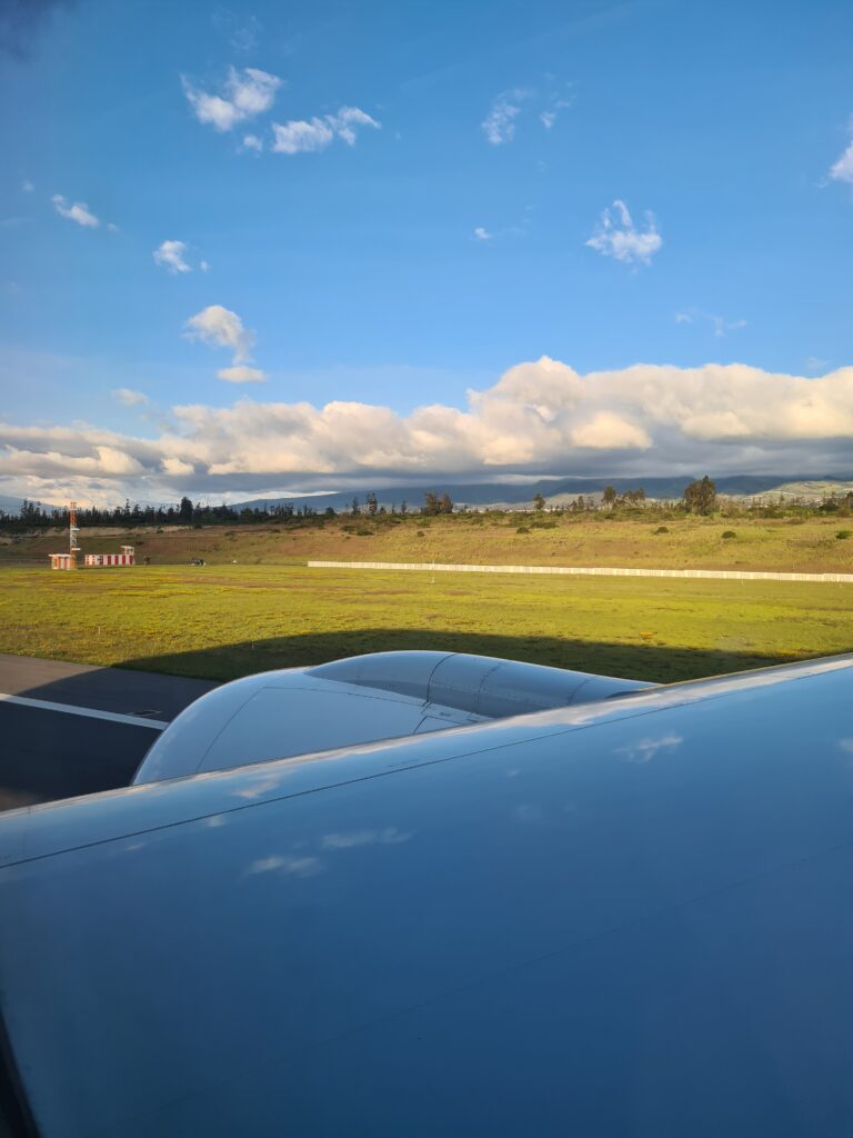 Aankomst luchthaven Quito