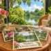 AI-sfeerillustratie met tropisch groen, orchideeën en een rustige tuin in Singapore Botanic Gardens